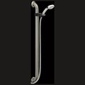 Delta Universal Showering Components Adjustable Slide Bar / Grab Bar 2-Setting Hand Shower 52003-DS